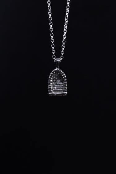 medieval castle stairs pendant