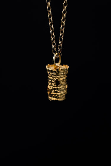 castle pendant, medieval pendant, fantasy pendant