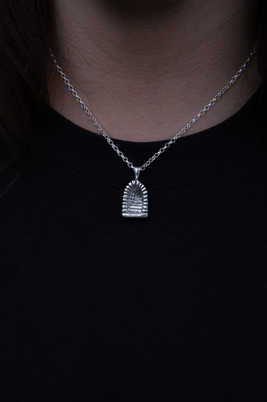 medieval castle stairs pendant