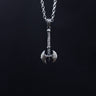 barbarian battle axe dungeons and dragons pendant