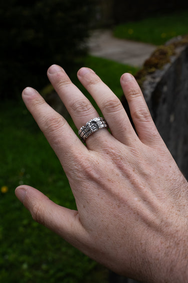 dungeon silver ring dark fantasy
