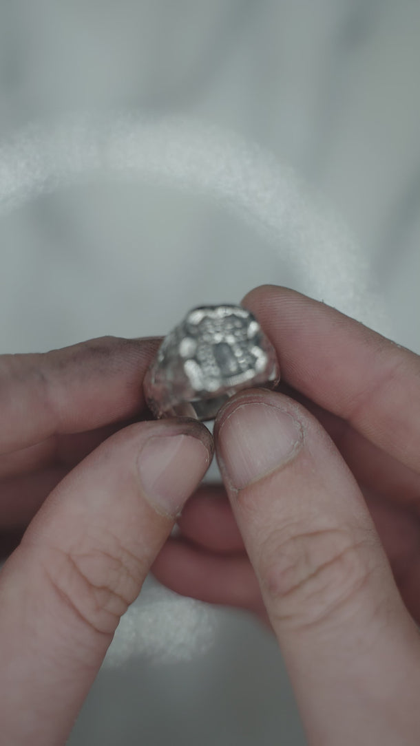 rpg fantasy dungeon inspired ring silver